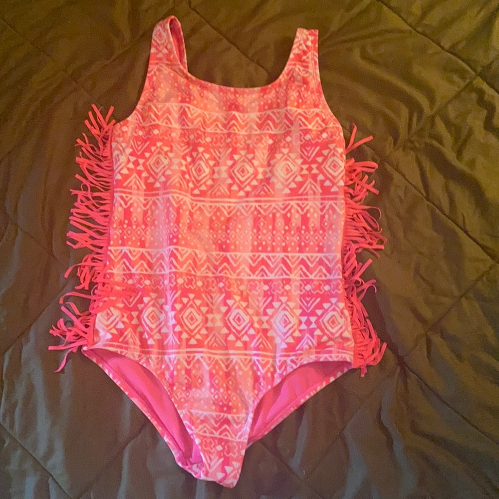 Girls pink one price swimsuit